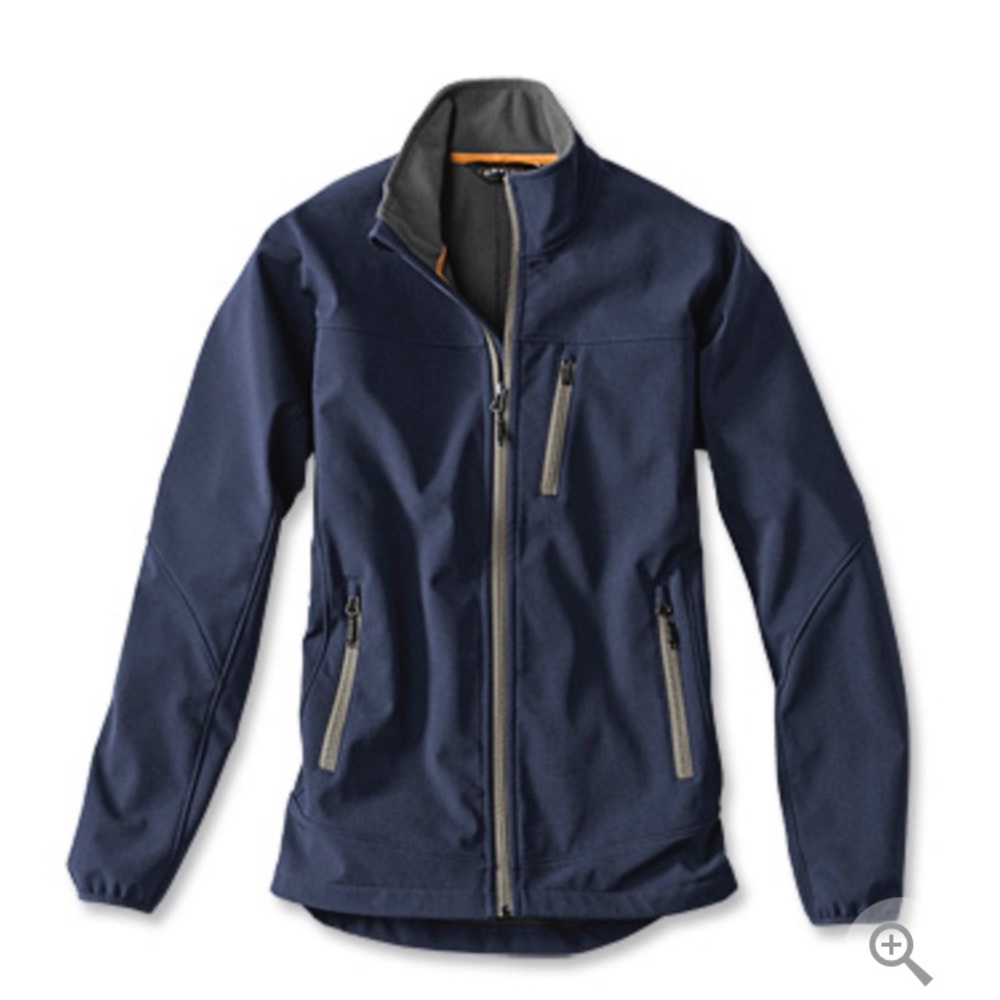 Men’s Orvis Trout Bum Softshell Jacket in Navy